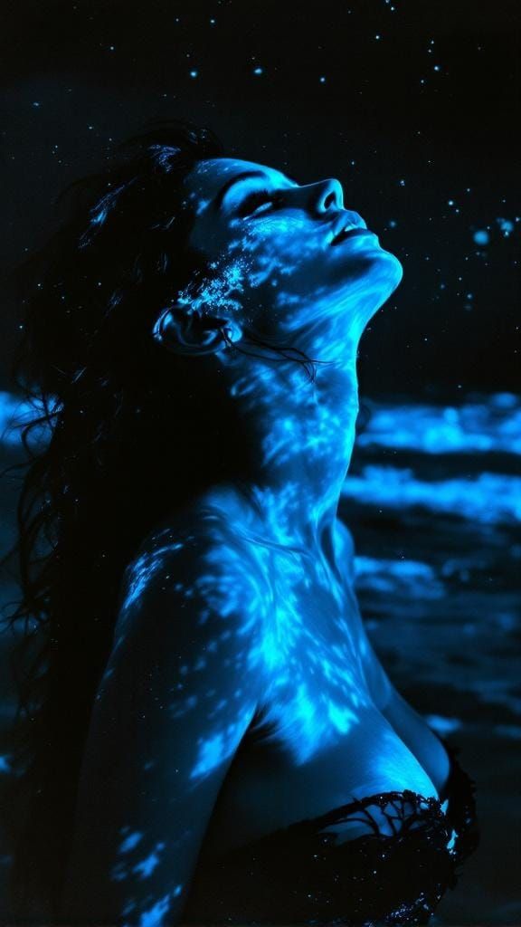 Dramatic Phosphorescent Heliography in Light and Shadow