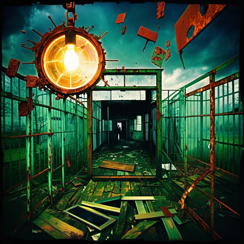 Abstract Lomographic Composition: Sadness and Glamor