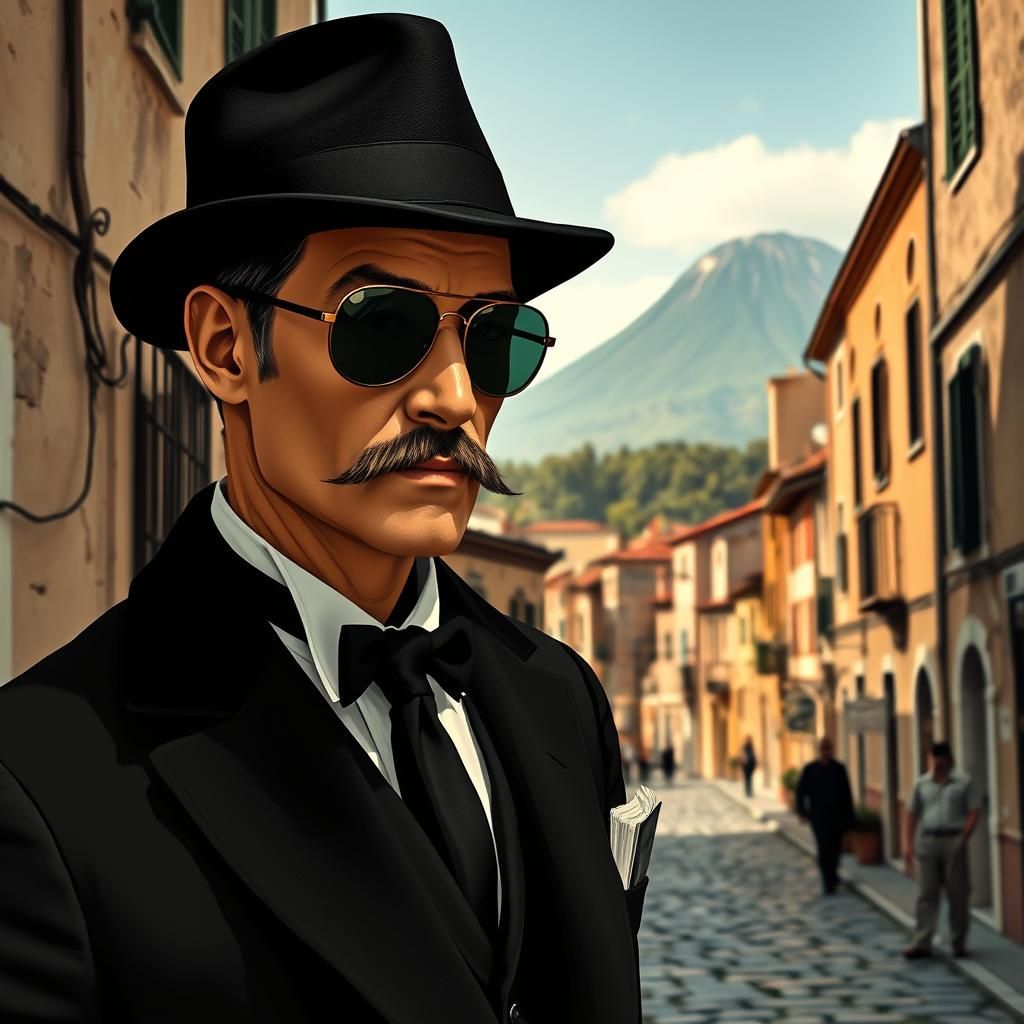 Elegant Italian Gentleman in Neorealist Style