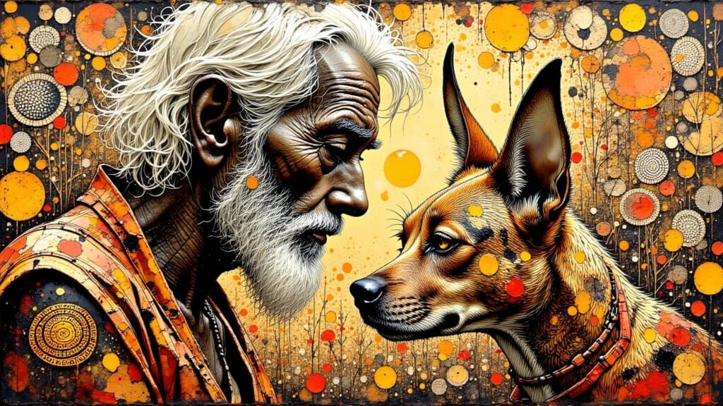 OZ Grandad & Dingo dog