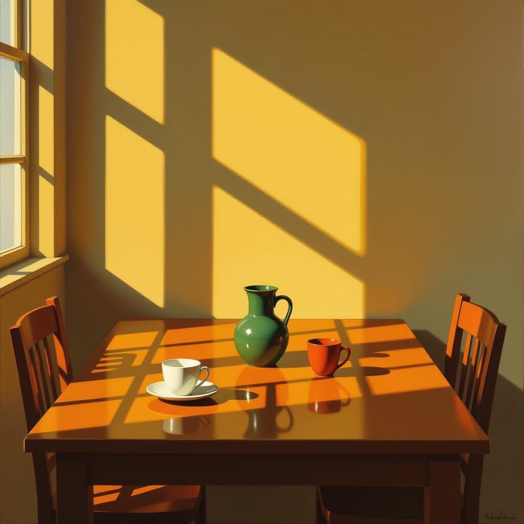 Still Life in the Style of Edward Hopper