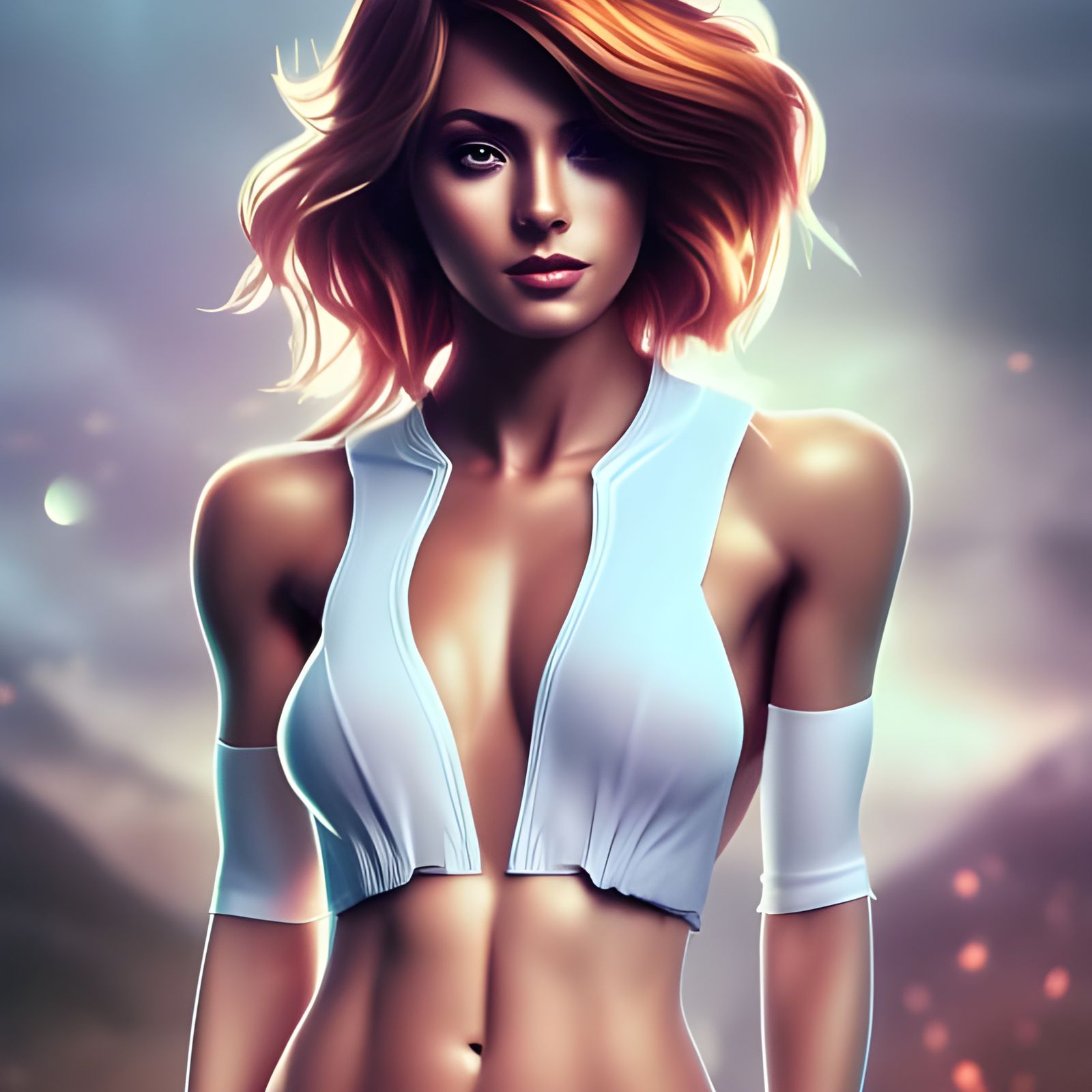 Elven Woman Concept Art in 3D Digital Style