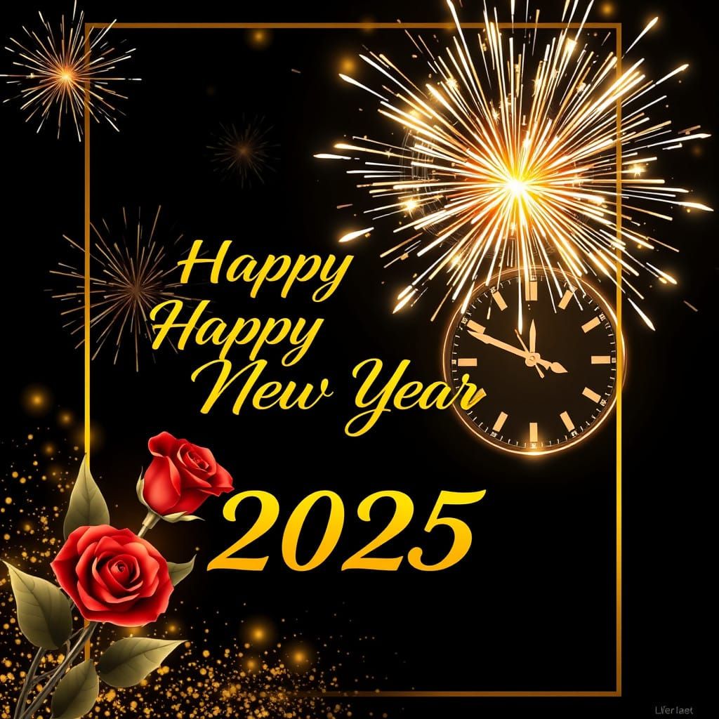 Glowing New Year's Eve Celebration in Futuristic Luxury