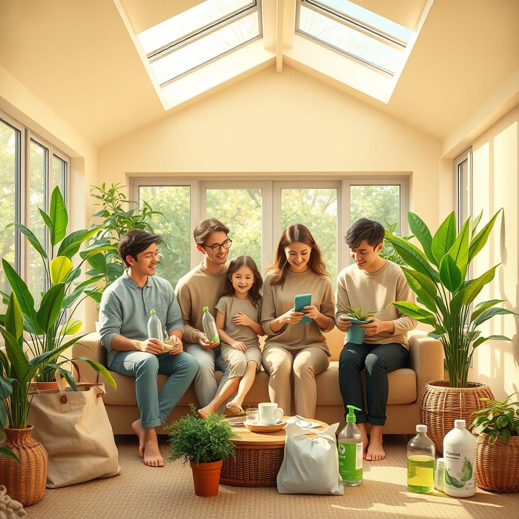 Eco-Friendly Family in a Whimsical, Modern Home