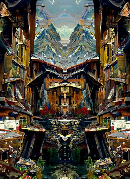 Pyrenees Mountain Town Oil Painting by Gurney