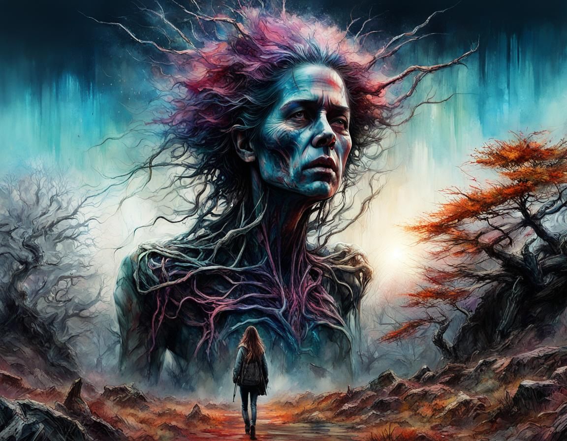 Macabre Cronenberg Monster in Tokyo Neon Wasteland