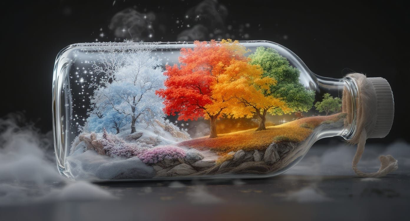 Seasons in a Bottle: Fantasy Digital Art