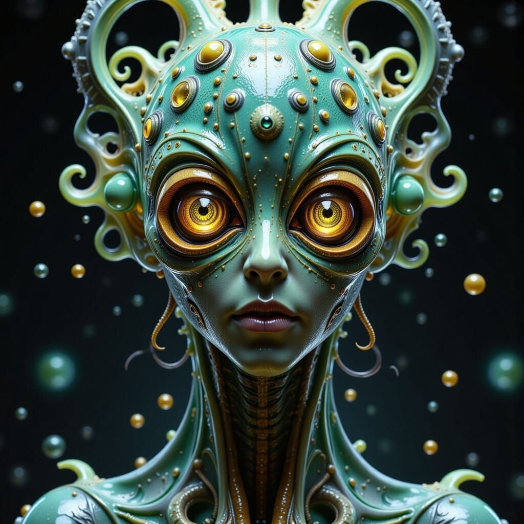 Bizarre Alien Hybrid from Arcturus in Hyperrealistic Style