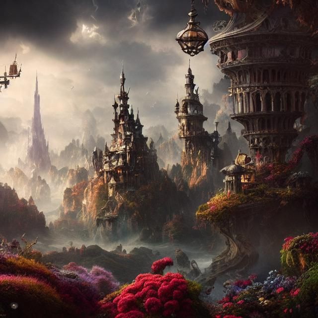 Epic Wonderland: A Cinematic Digital Matte Painting