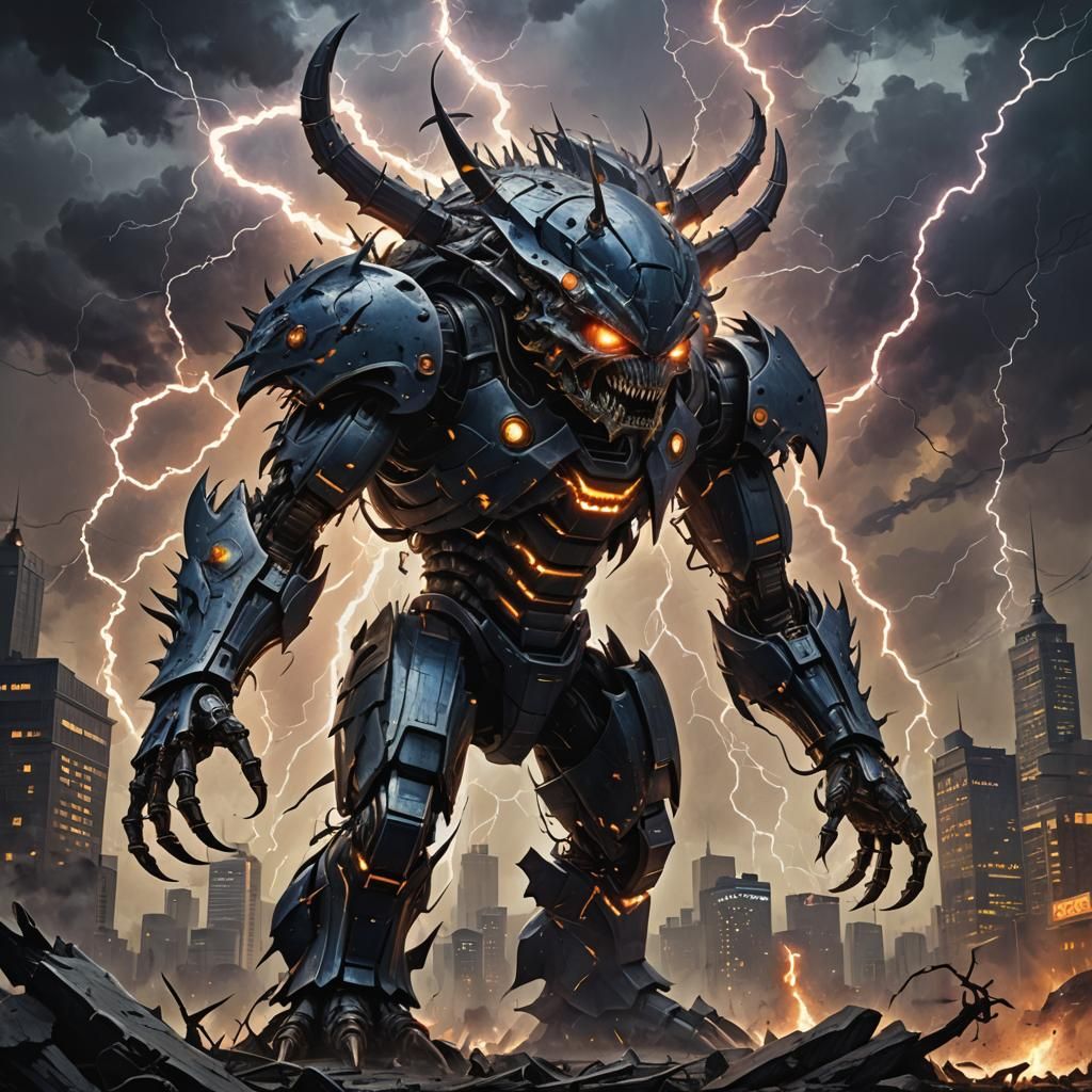 Extraterrestrial Kaiju Lightning Bug in Sinister Style