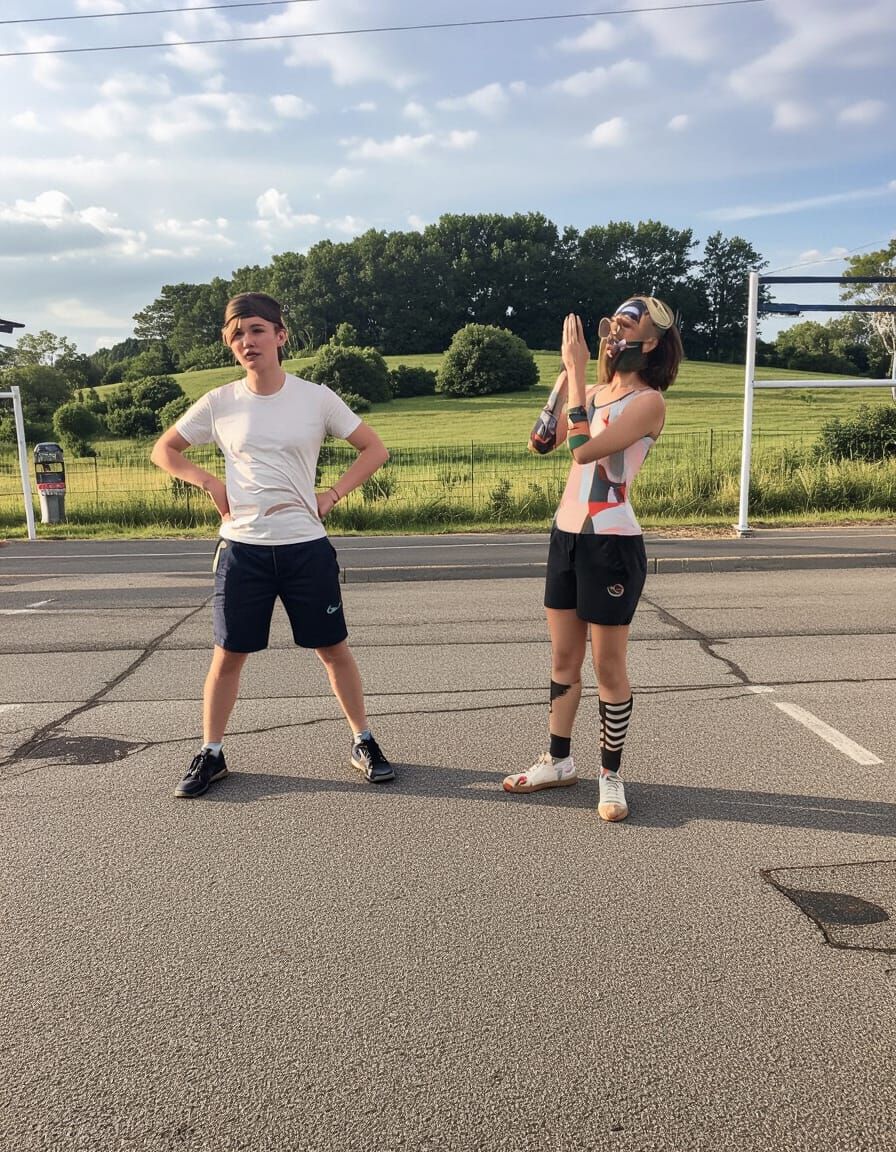 Elegant Woman in Hyperrealistic Digital Art Style