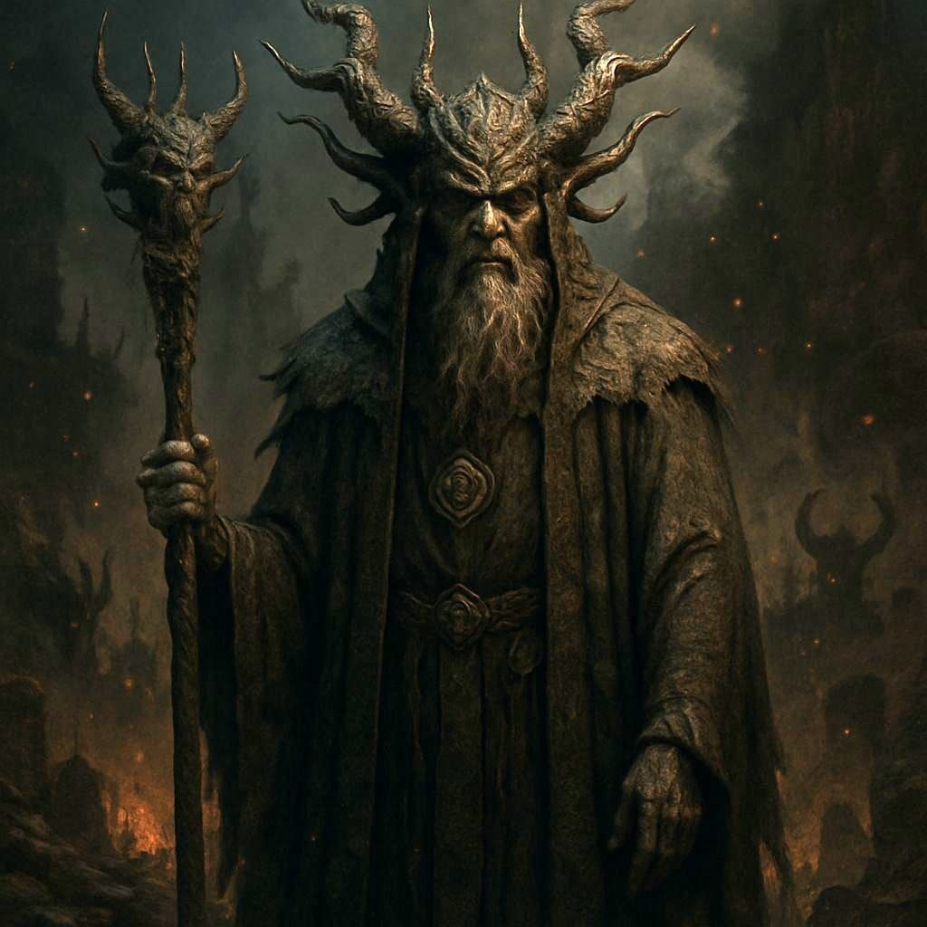 Devack the parent God of Evil, residing over the realms of Evil, Madness, Destruction, Death, Daemon, Darkness, Trickery...