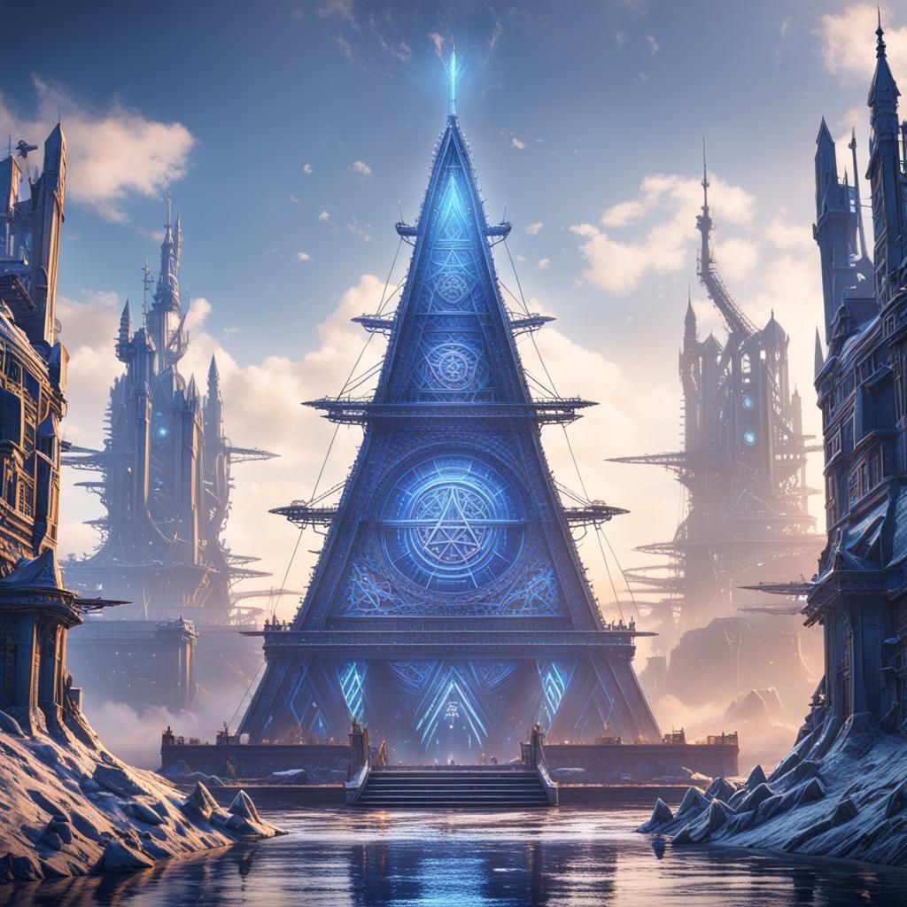 Detailed Matte Painting in Deep Color