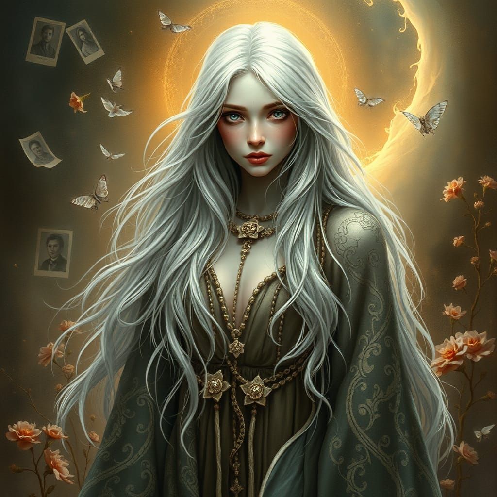 Mystical Goddess in Surreal Dreamscape