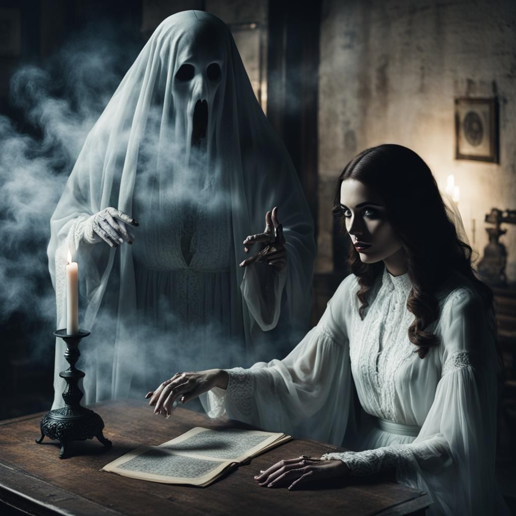 Ghostly Apparition at Seance