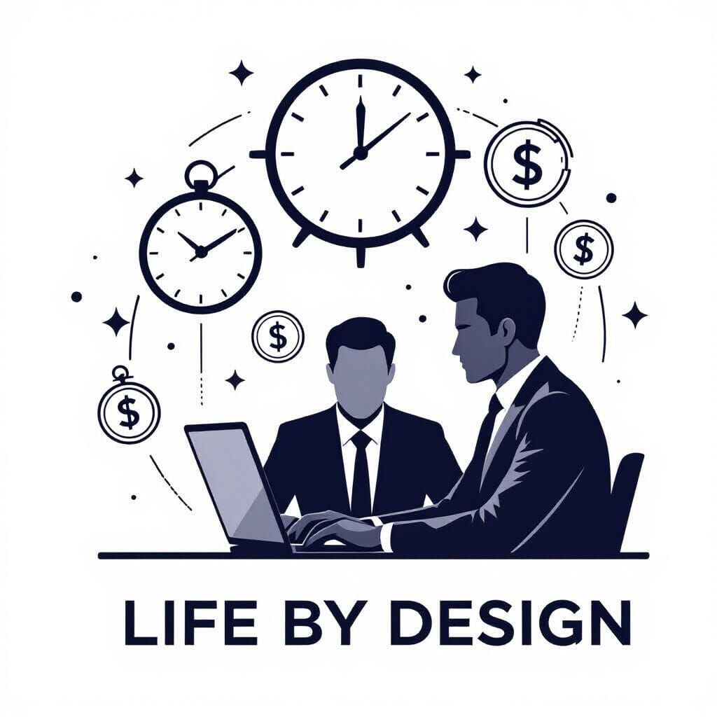 Life By Design Logo: Minimalist Vector Art