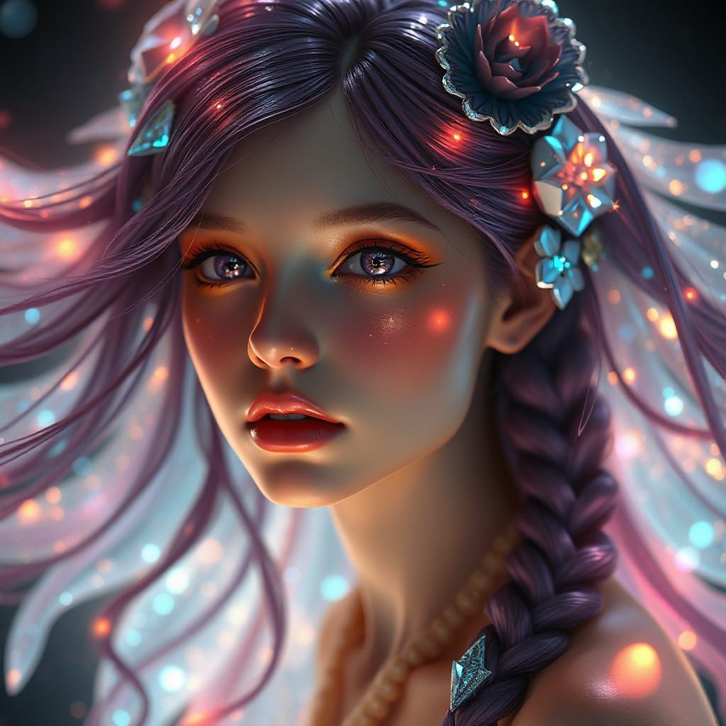 Ethereal Beauty with Synesthetic Qualities