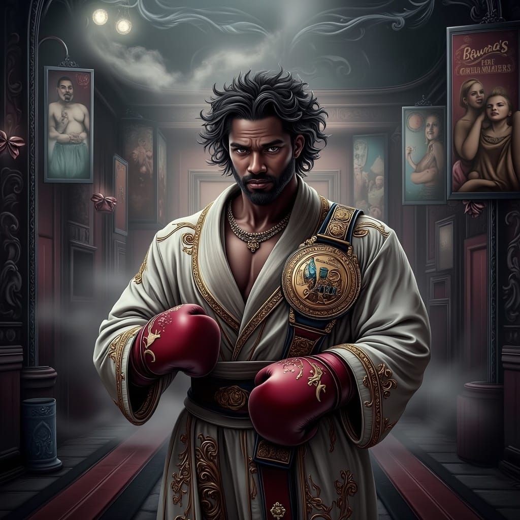 <lora:Gothic:1.0> Boxing Glorie