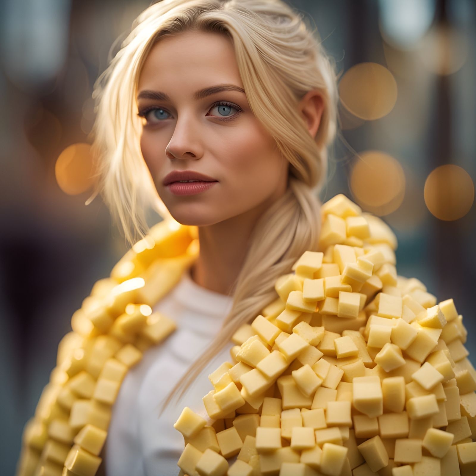 Jacket made of butter