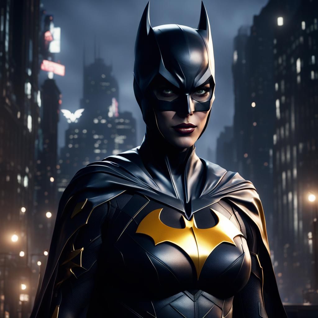 Epic Cinematic Batgirl Concept Art in 8k