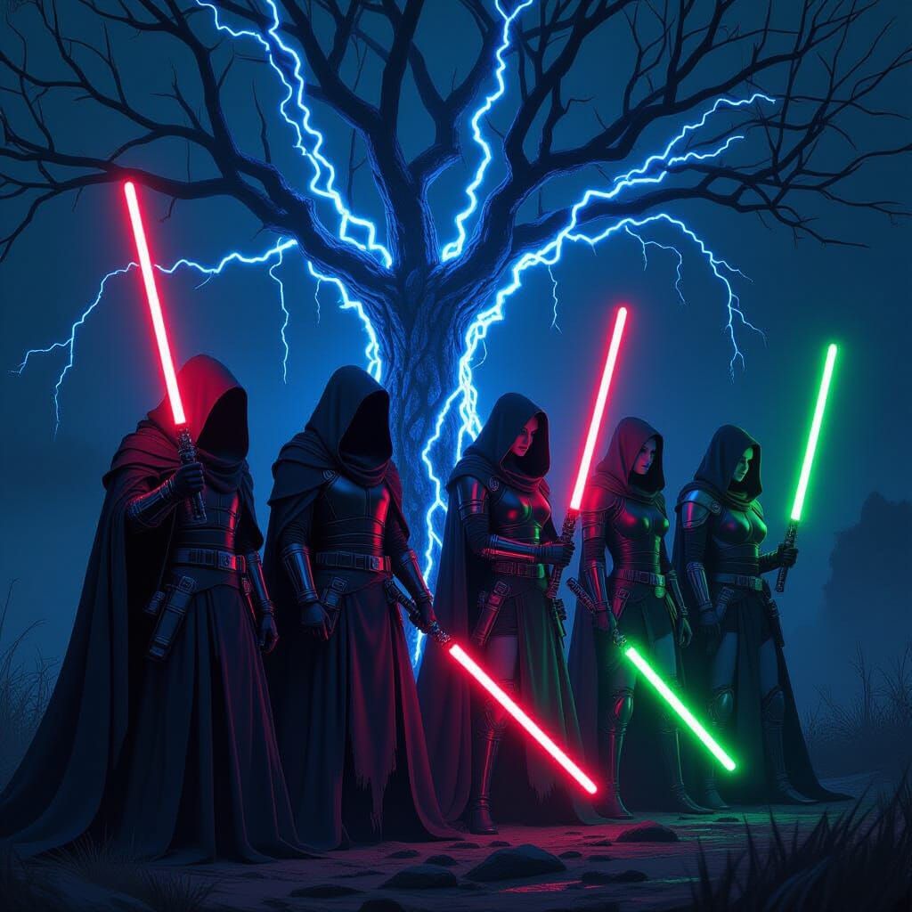 Apocalyptic Horsemen and Jedi with Lightsabers