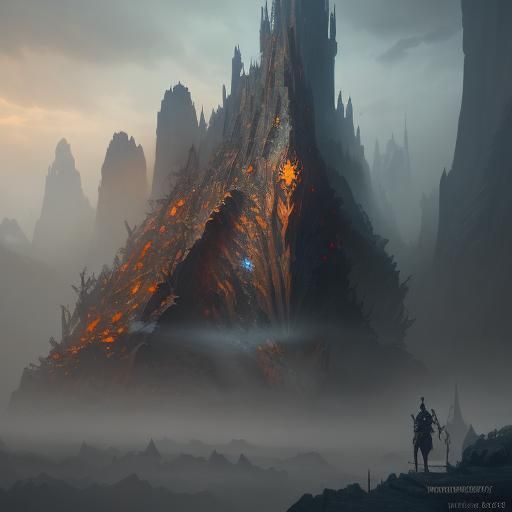 Fantastical Matte Painting with Intricate Details