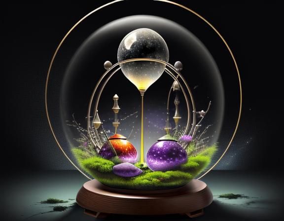 Gothic Hourglass Countdown Under Bloody Moon