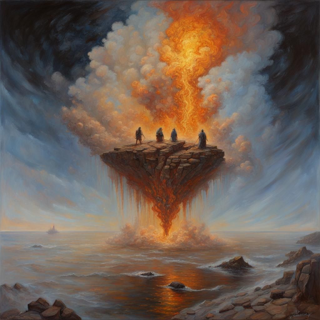 Eudaemonia: An Oil Painting Inspired by James Gurney