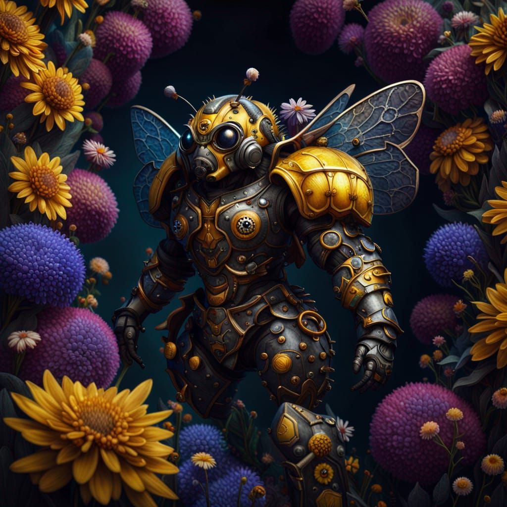 Bumble Bee High Fantasy Flower Armor Adventurer