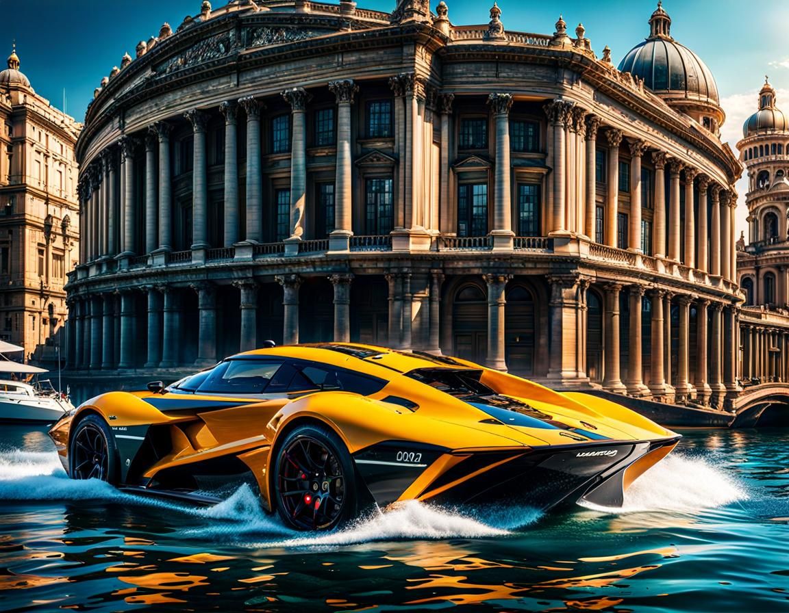 Advanced Amphibious Supercar for Aquatic and Land Exploratio...
