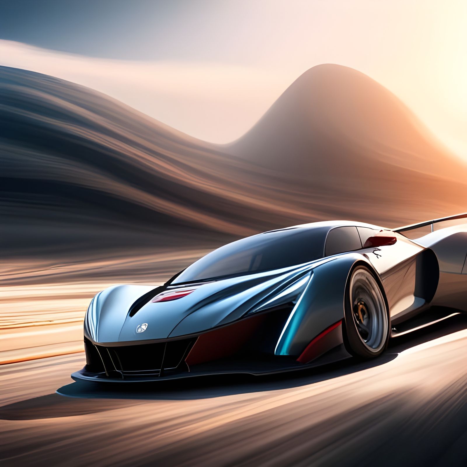 Fantastical Supercar Concept Art in 8K
