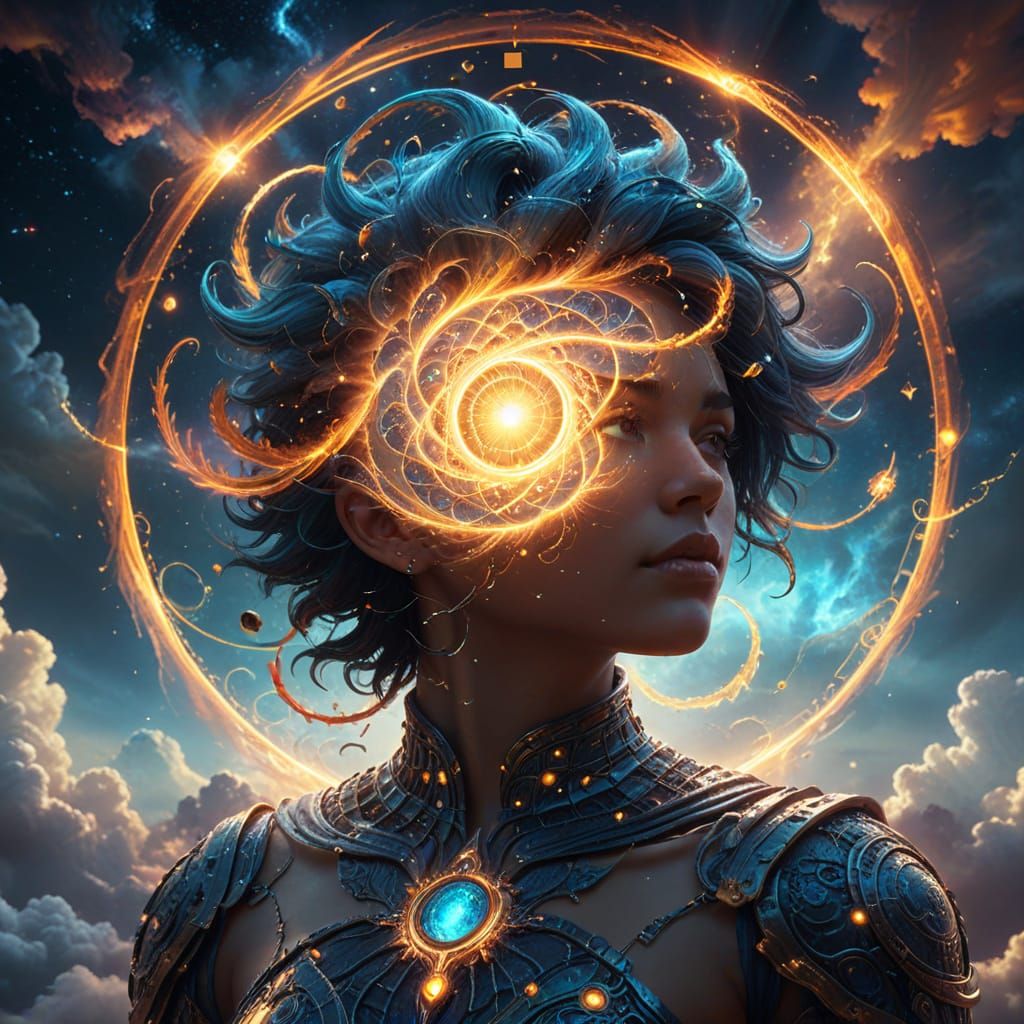 Interdimensional Mind Connection in Fantasy Art