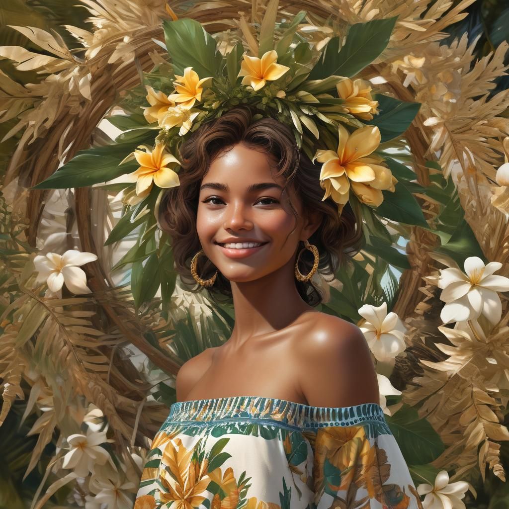 Charmante jeune femme brune souriante avec une belle poitrin...