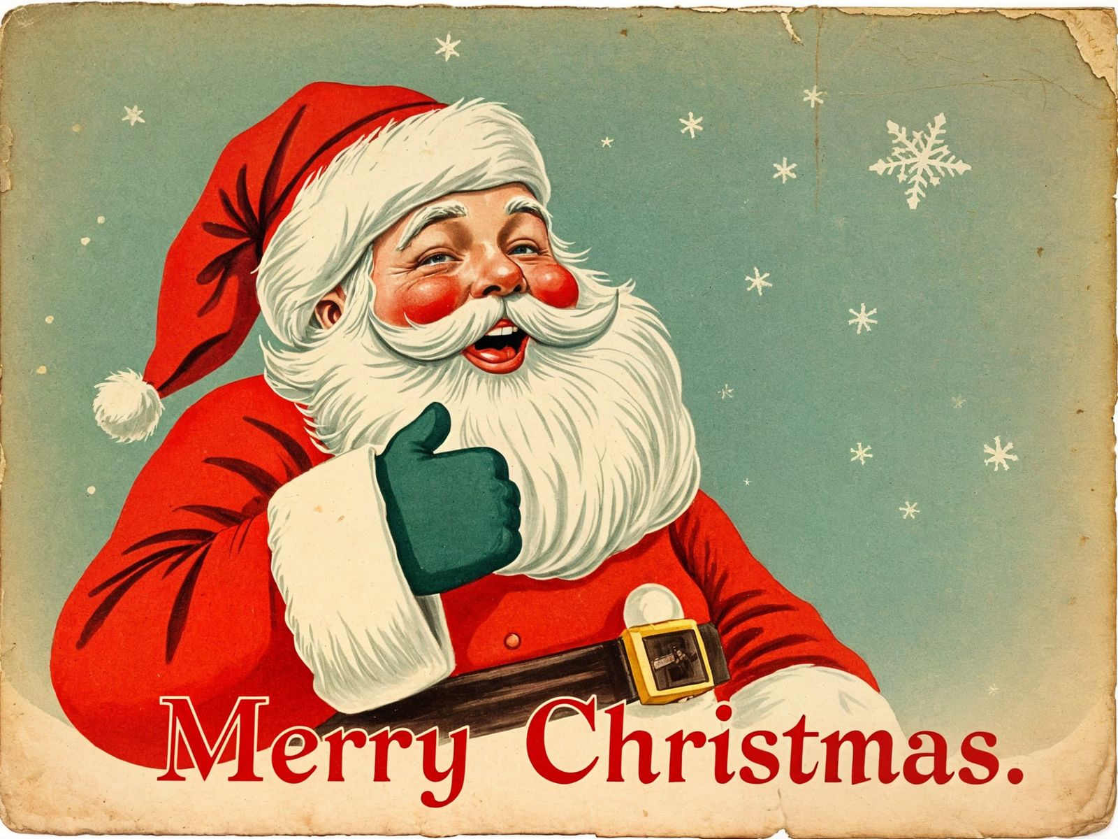 Vintage Santa Claus Christmas Postcard