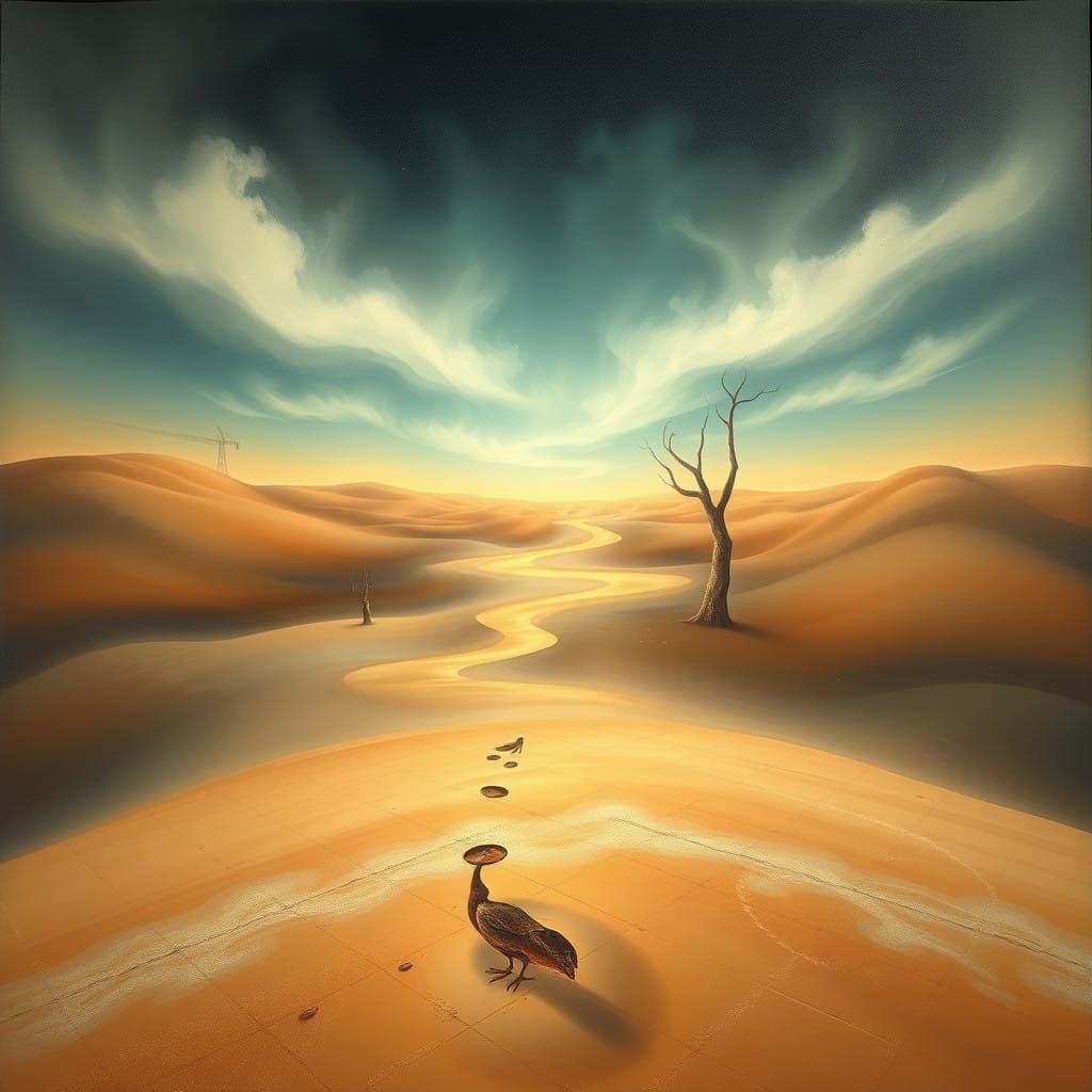 Dreamlike Scene of Desolate Infinity