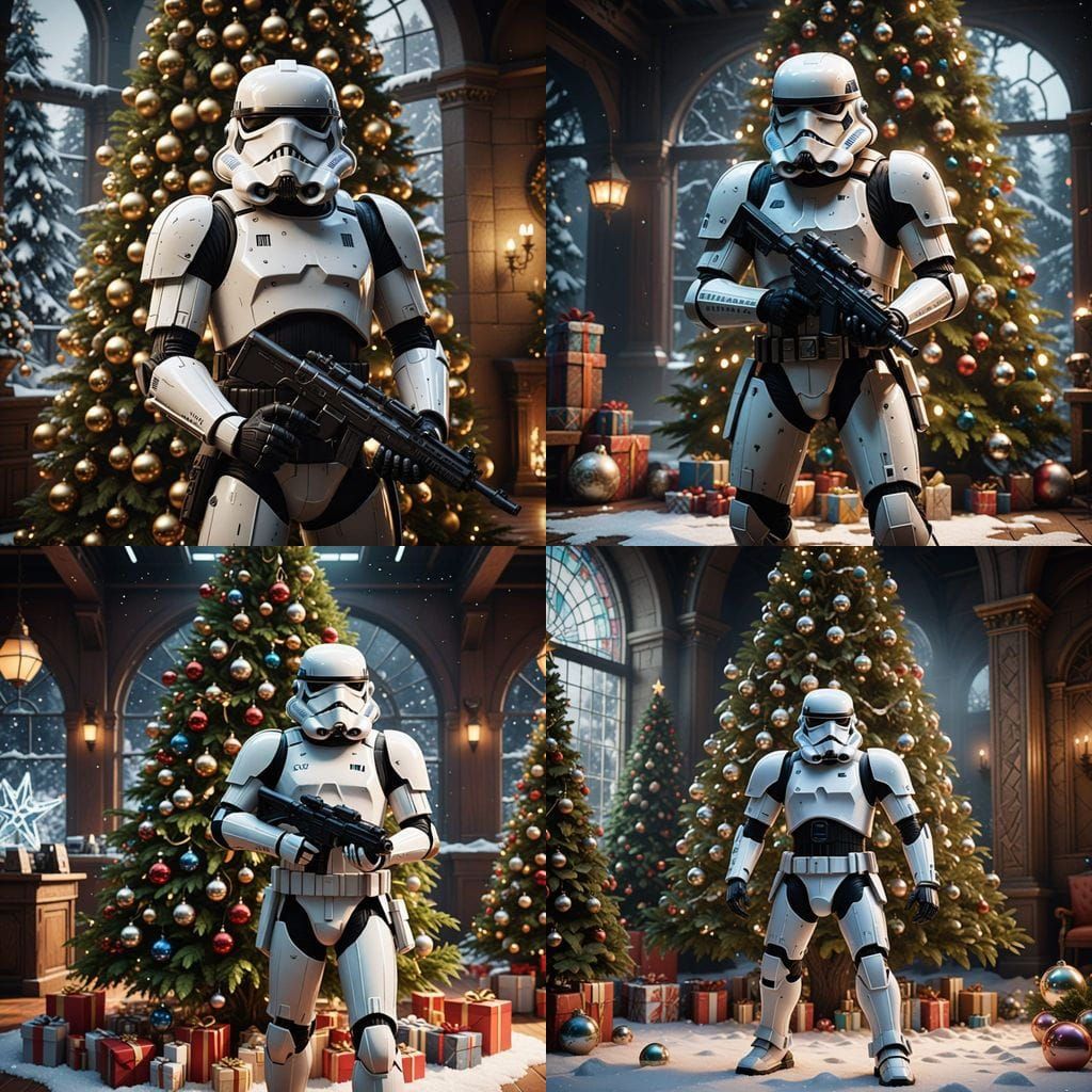 Galactic Holiday Guardian in 8K 3D Glory