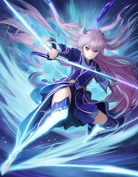 Renge Houshakuji Anime-Style Digital Art in Studio Trigger S...