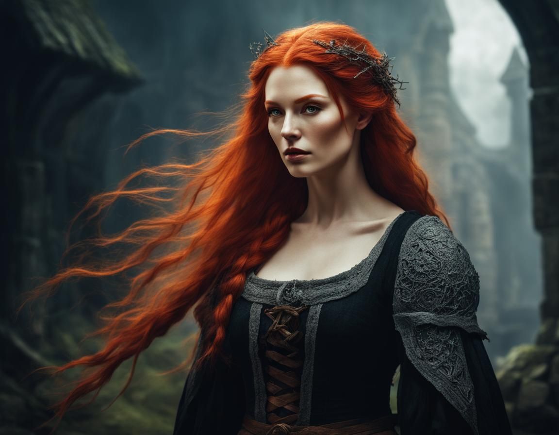 Medieval Fantasy: Woman, Witch, Beauty, Danger