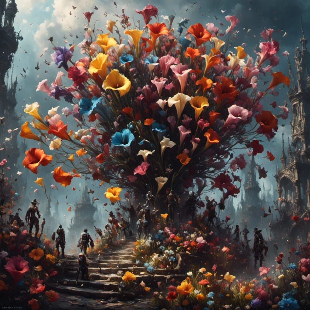 Colorful Calla Lilies in Full Bloom