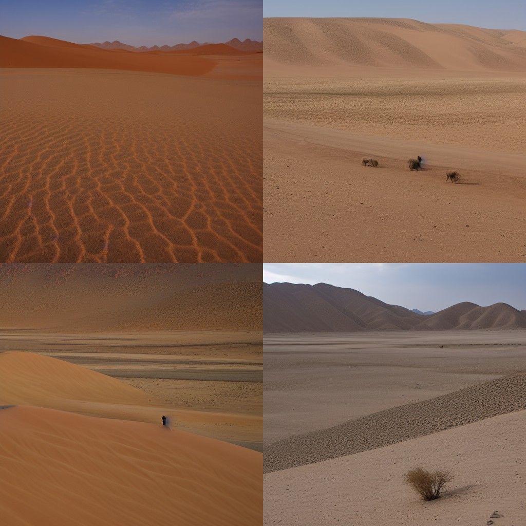 Gobi Desert: AI-Generated Landscape Art