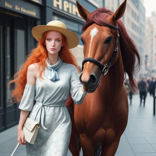 Centaur Woman Walks Into Department Store