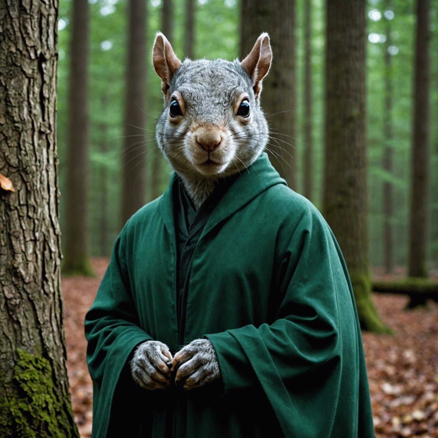 Voldemort Squirrel: An Anthropomorphic Portrait