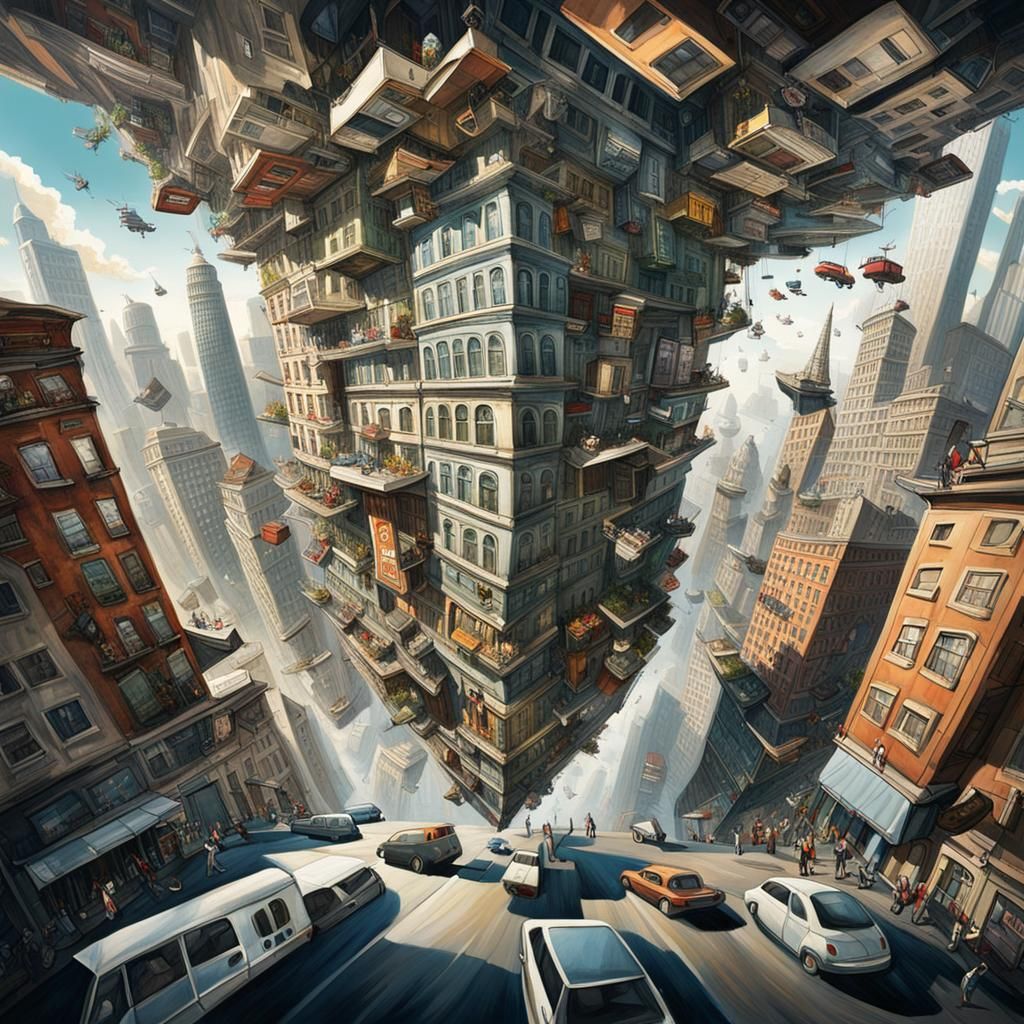 Upside Down Cityscape