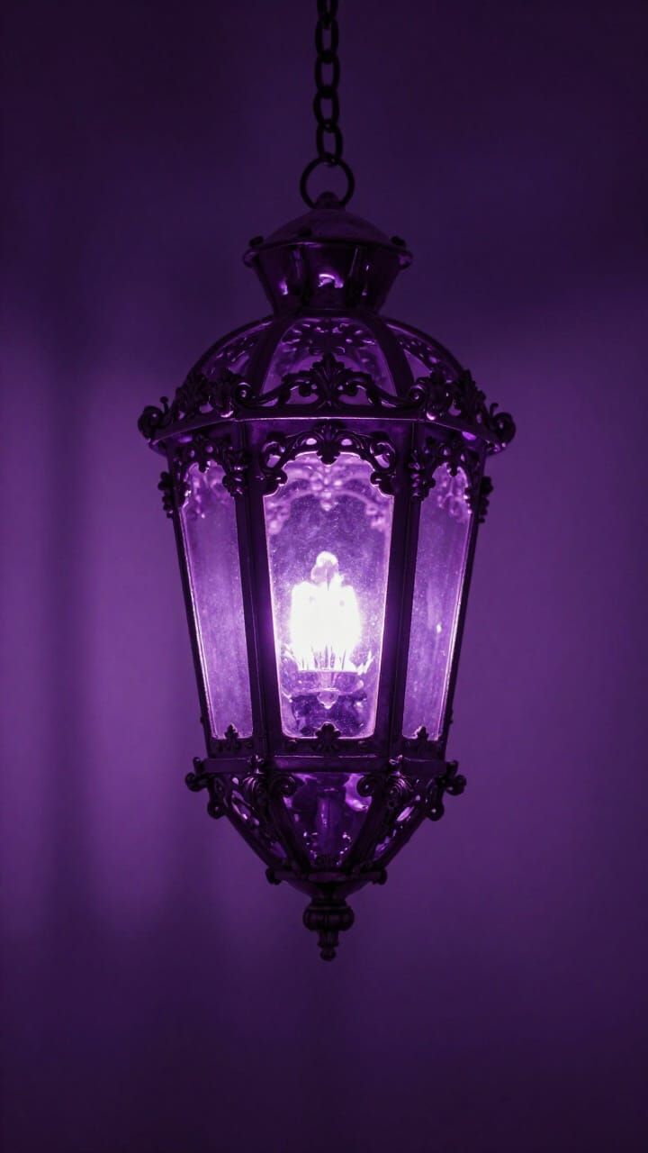 Baroque Opulence in Violet Light