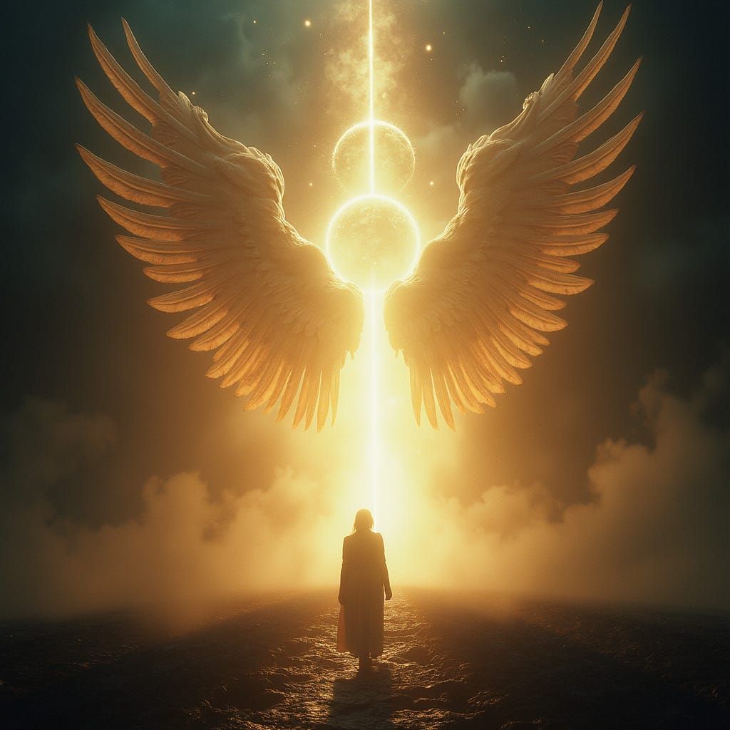 Cosmic Angels Guard the End of Time Portal