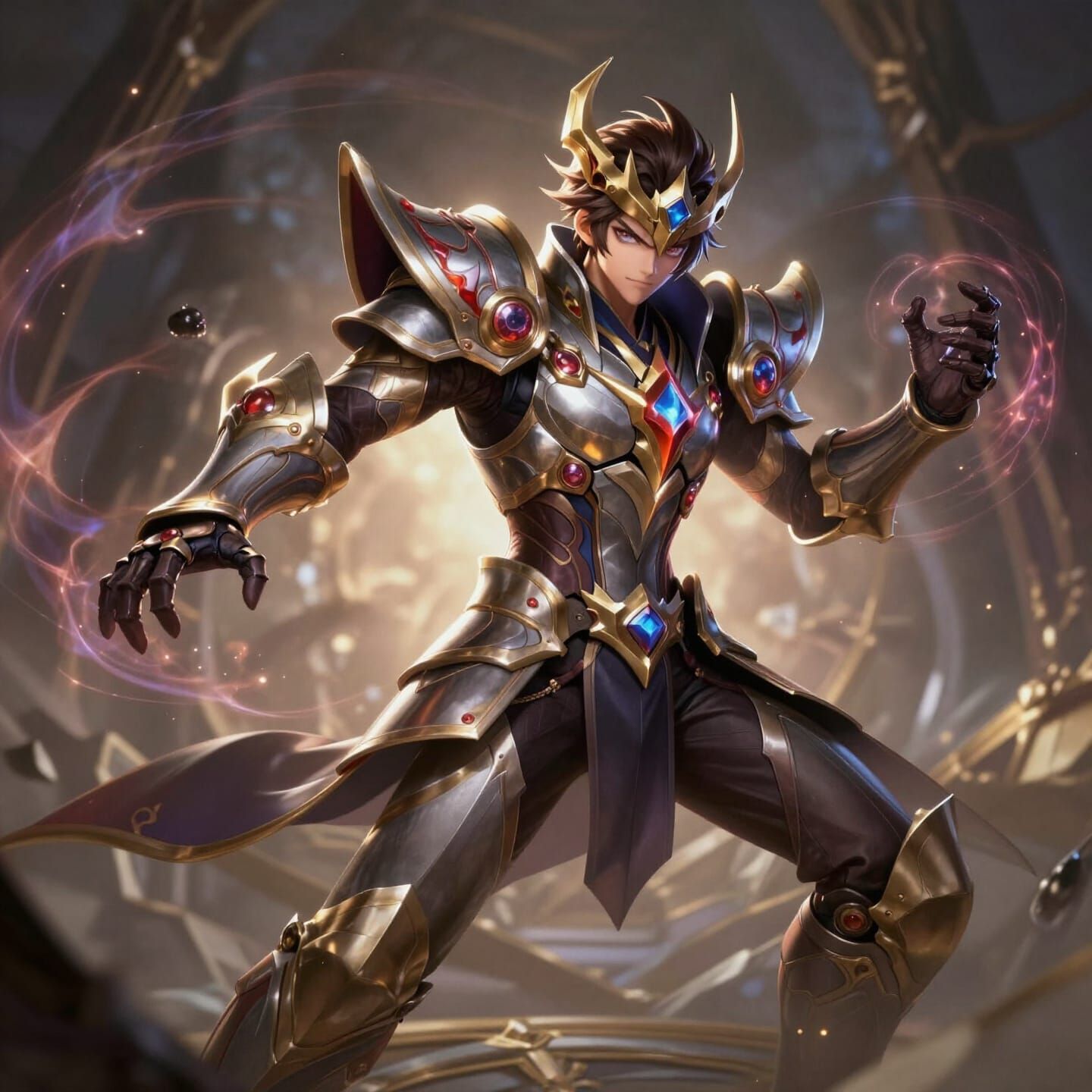 Gusion Conjures Dark Energy in 3D Anime Style