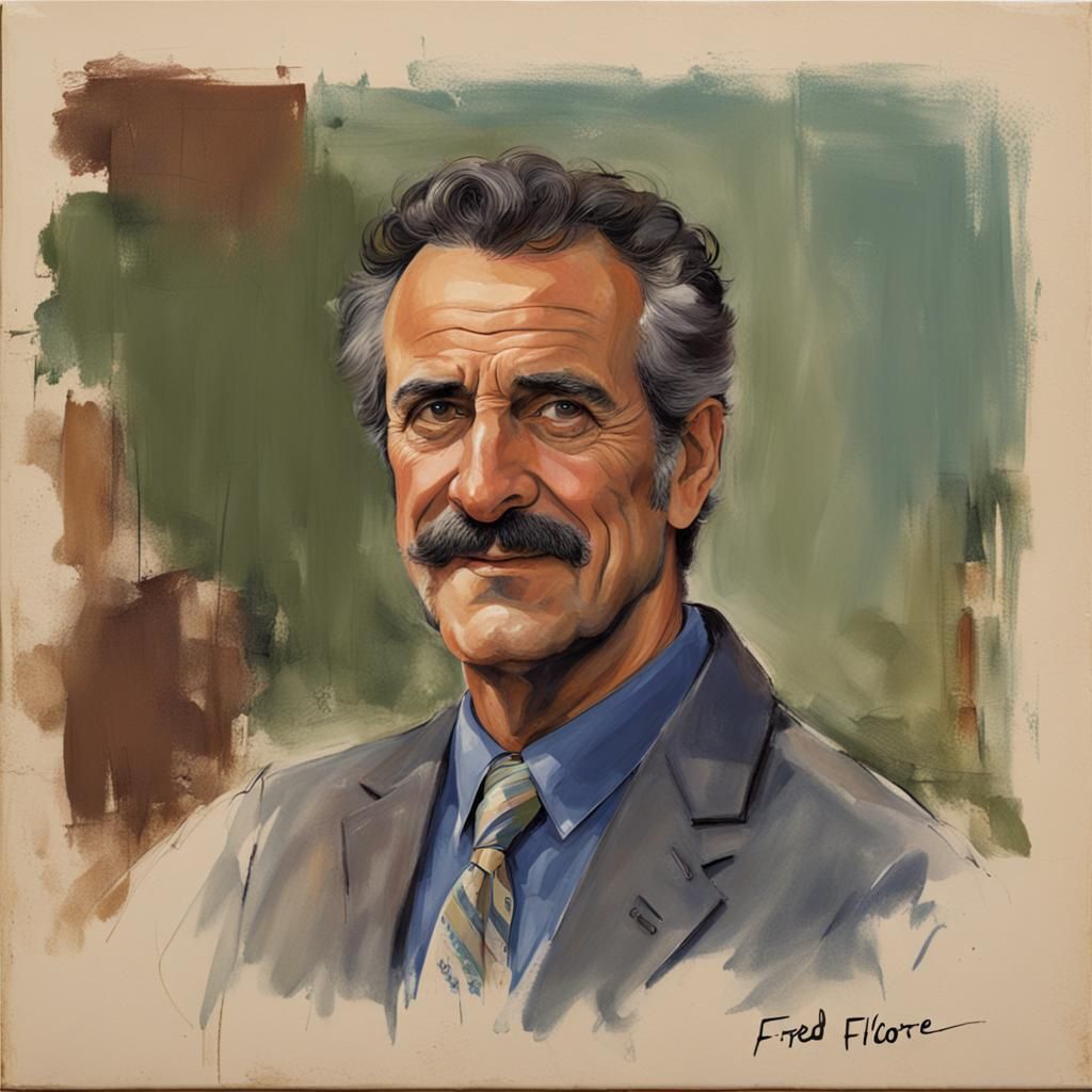 Portrait of Middle Aged Italian American Man