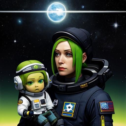General Hera Syndulla & Hybrid Child on Space Mission