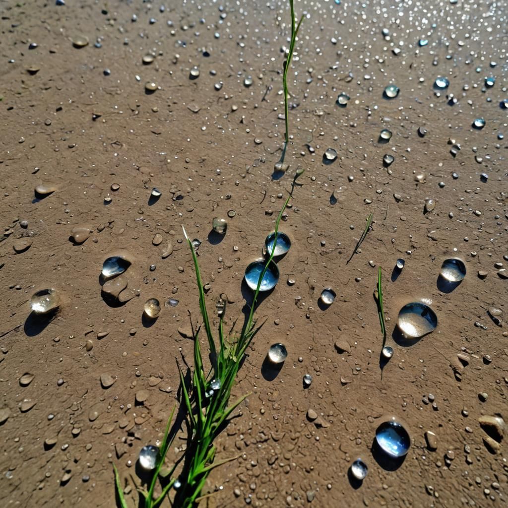 Desert Rain: A Fantastical Matte Painting