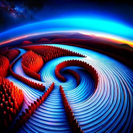 Echidna in Energetic Toroid Field, HDR